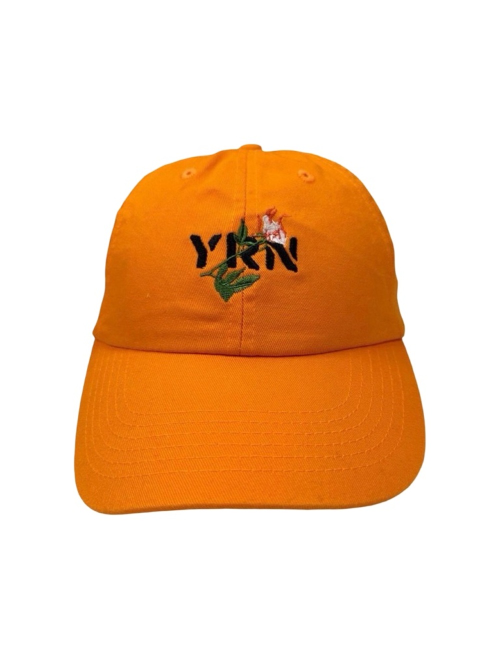 YRN Migos Orange Culture Campaign Embroidered StrapBack Hat - One Size
